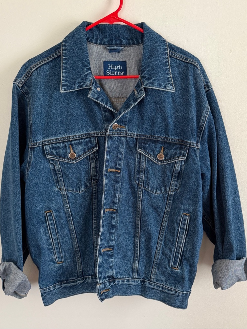 High Sierra Vintage Denim Jacket - Classic Trucker Style